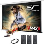 Elite Screens VMAX 3, 150-INCH 16-9, Electric Projector Screen Home Theater Gaming, VMAX150XWH3