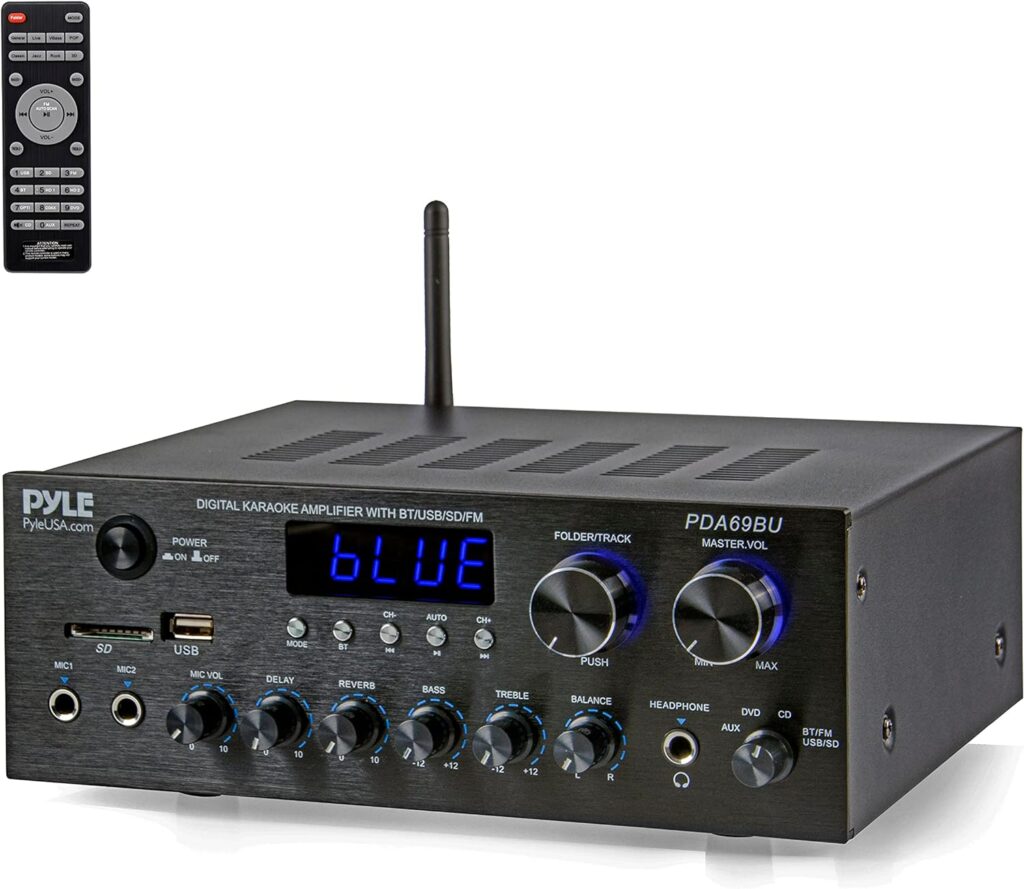 Pyle Bluetooth Home Audio Amplifier Receiver