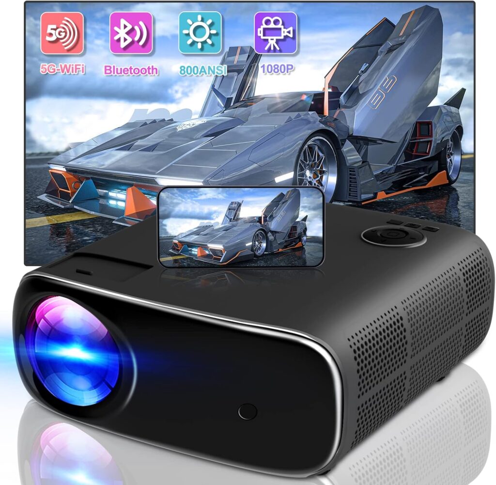 lezoura Projector with WiFi and Bluetooth