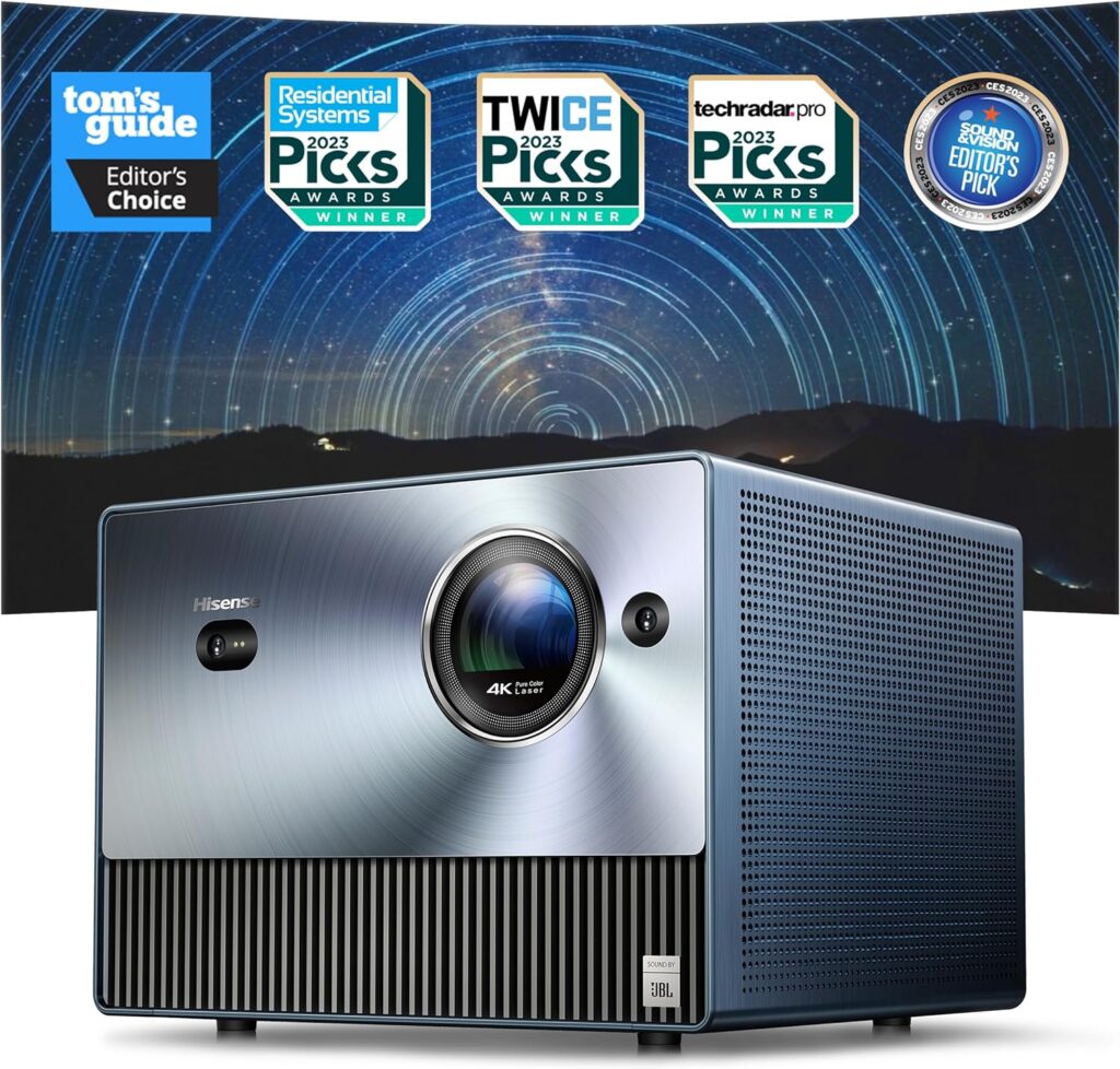 Hisense C1 4K UHD Triple Color RGB Laser Portable Mini Projector