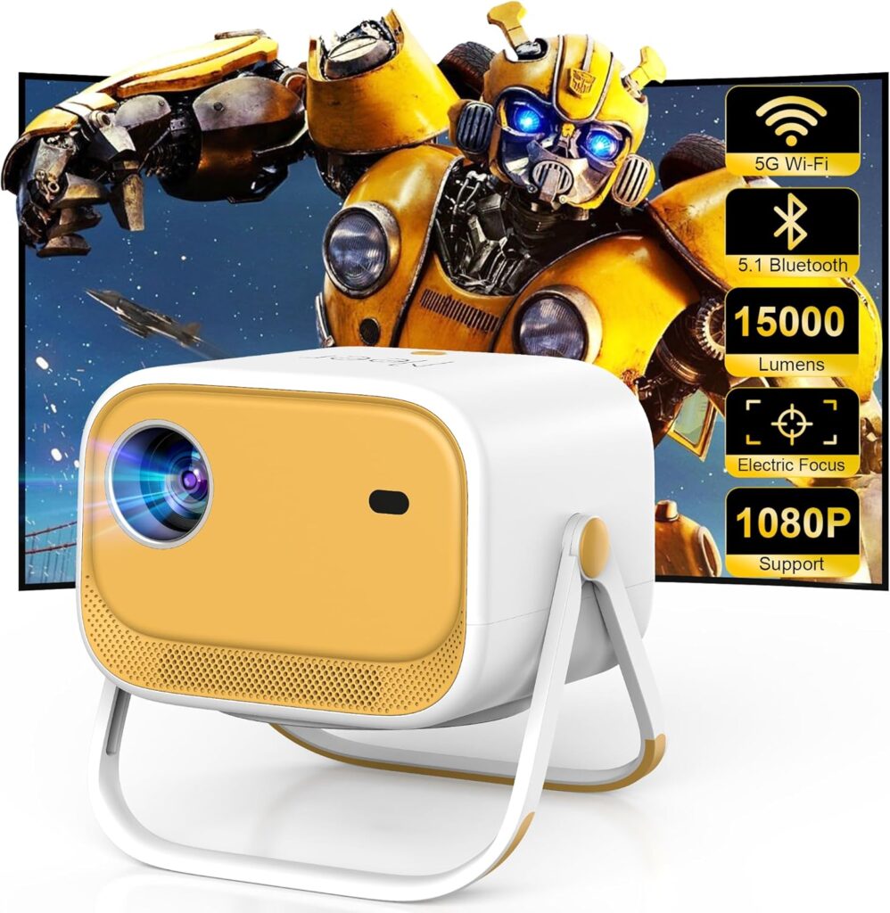 MEER 1080P Portable 15000L Movie Projector