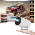 HIPPUS Mini Projector with WiFi and Bluetooth