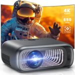 FUDONI Projector with WiFi 6 and Bluetooth Dual-way