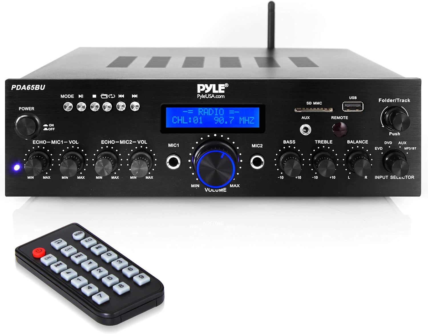 Pyle 200W Wireless Bluetooth Power Amplifier