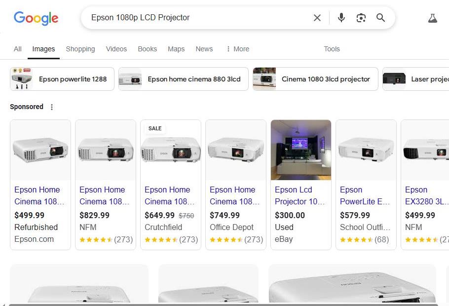 Epson 1080p LCD Projectors for Sale Online