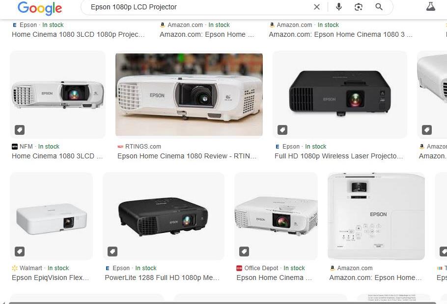 Epson 1080p LCD Projectors Available Online