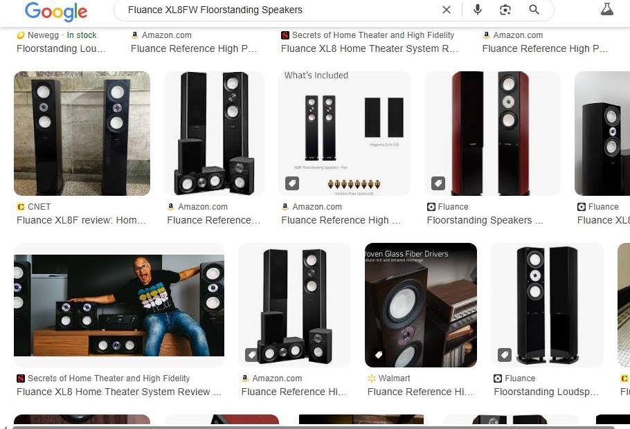 Fluance XL8FW Floorstanding Speakers Displayed Online