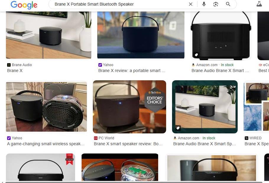 Brane X Portable Smart Speaker Shown in Multiple Views